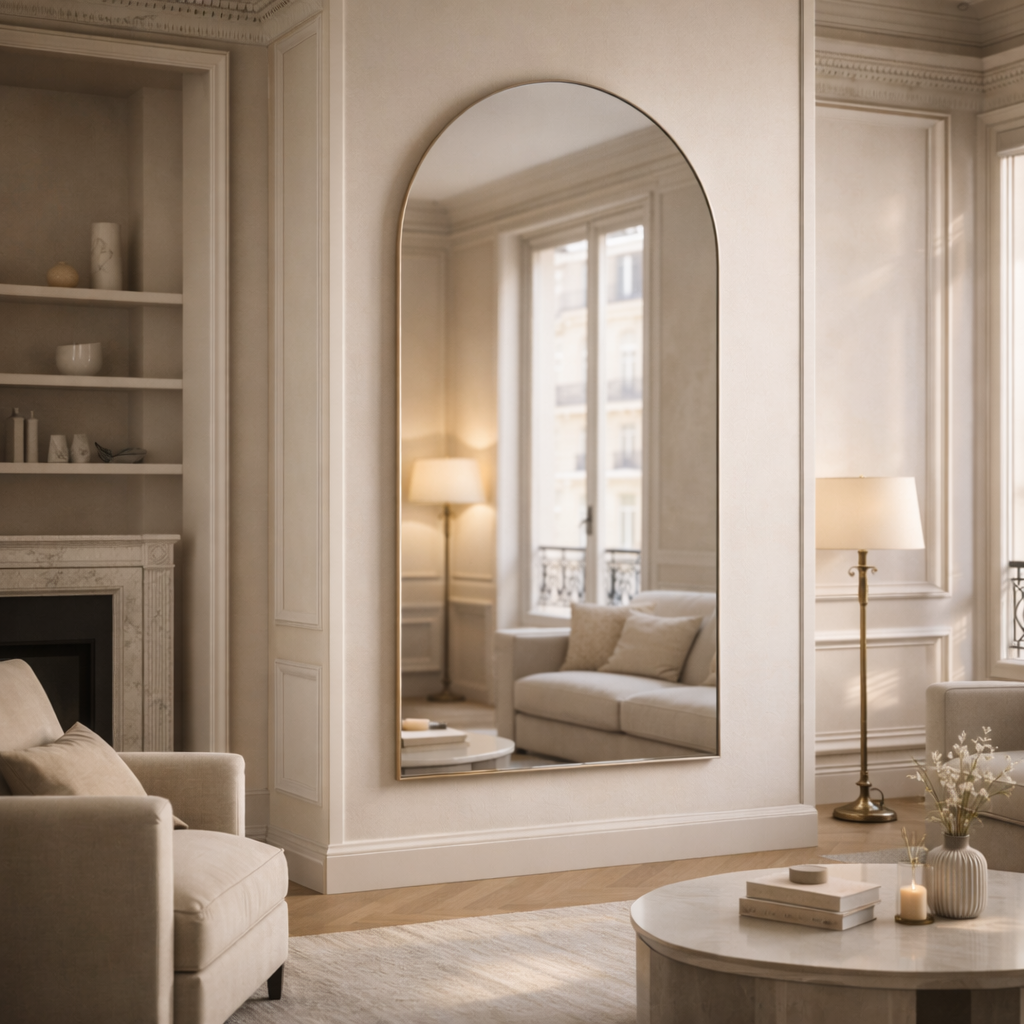 miroir arche sur mesure